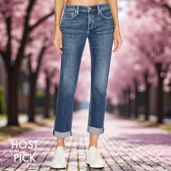Rag & Bone Dre Low Rise Slim Boyfriend Jean in Corso 30 - Picture 1 of 8